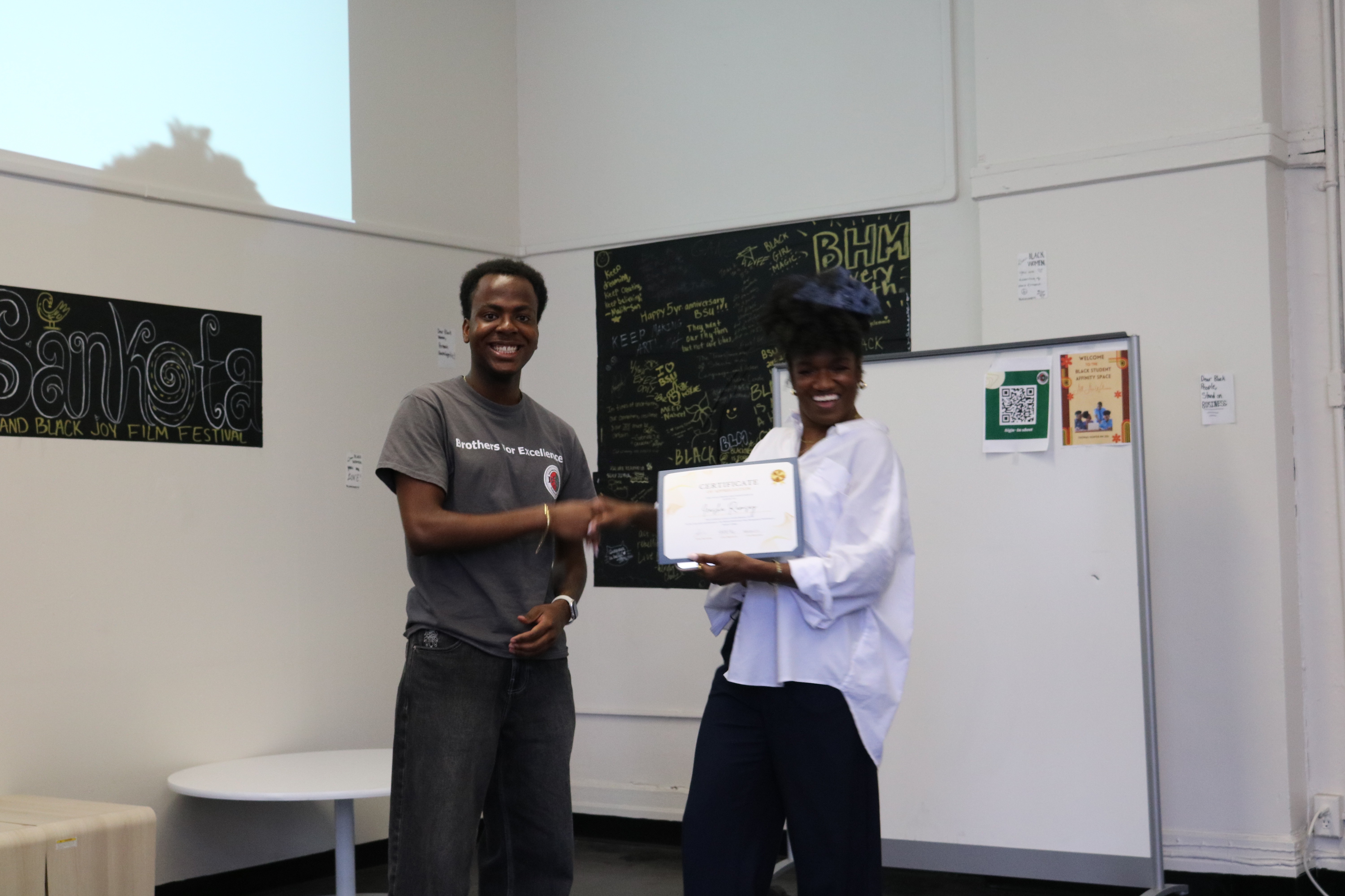 Award ceremony at Mental Health Workshop