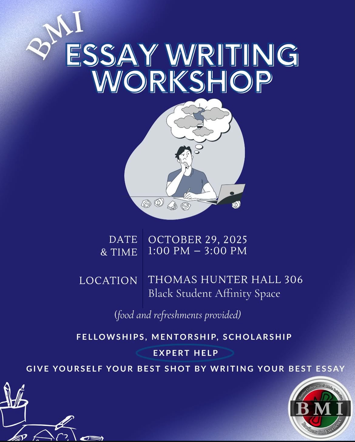 Essay Writing Workshop Flyer