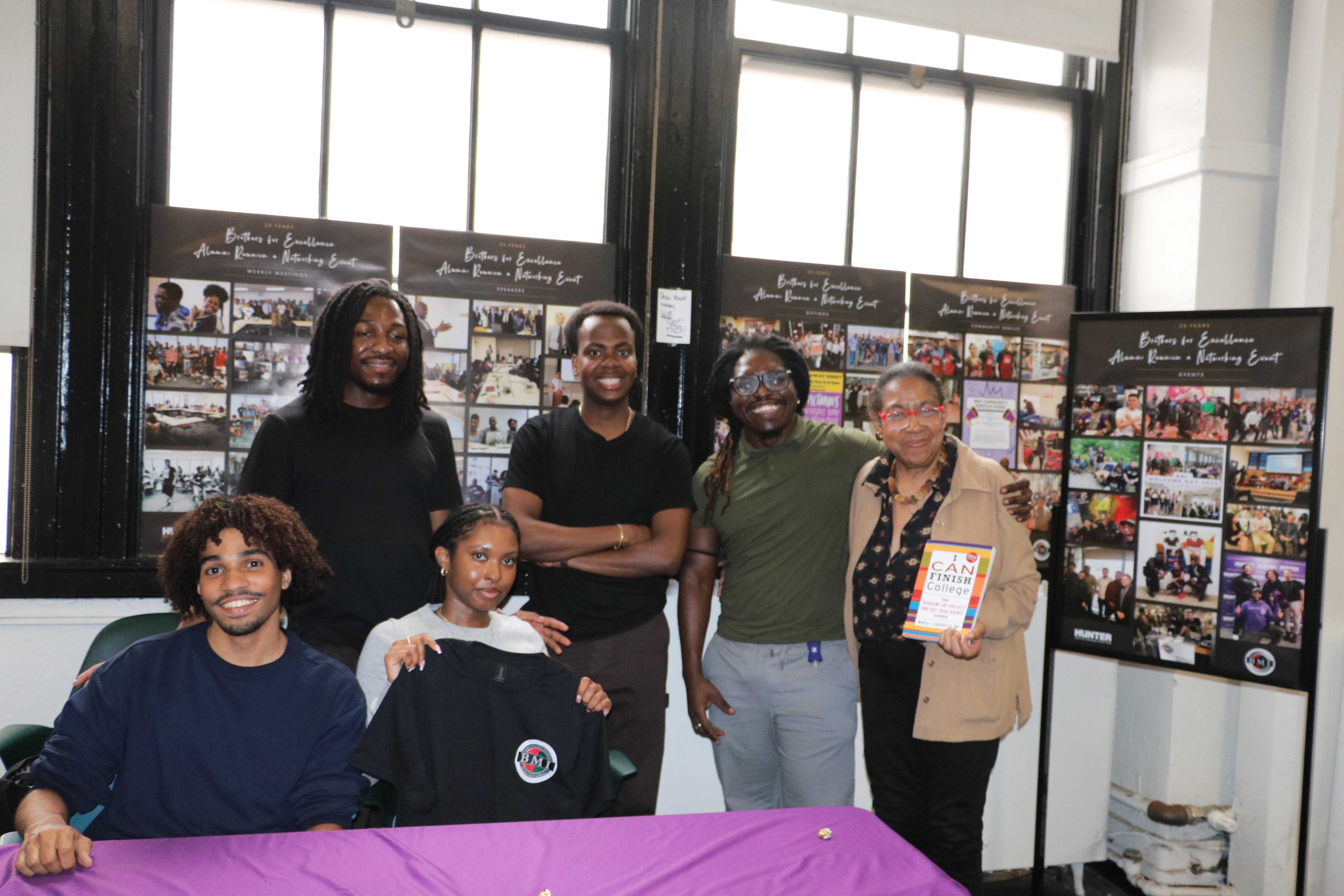 BMI Group Photo - Brothers for Excellence team members at Hunter College